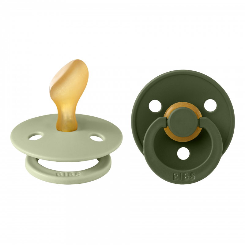 2 Tétines Bibs anatomiques | Sage-Hunter green