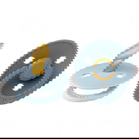 2 Tétines Bibs anatomiques | Iron-Baby blue - Bibs