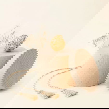 Bola de grossesse Fleur de vie | Sur chaine jaune - Ilado