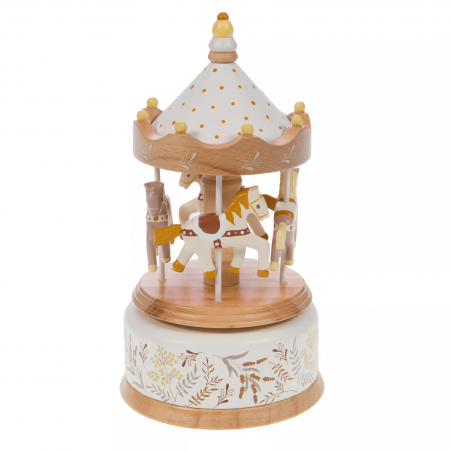 Boite à musique carrousel | Marron - Sélection déco