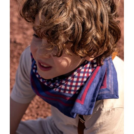 Foulard Petit format | Tara Grenat - Bindi Atelier
