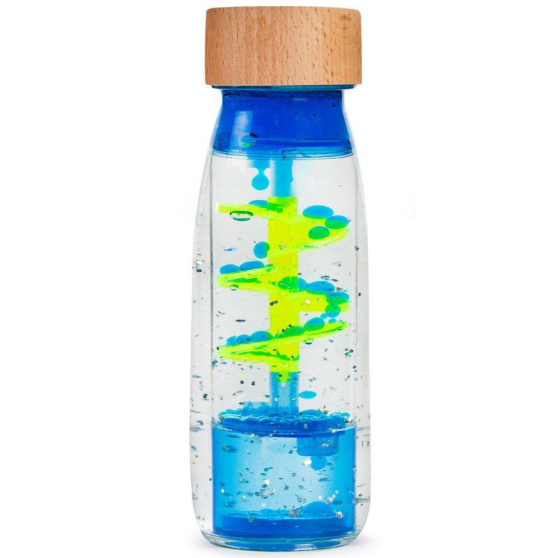 Bouteille sensorielle Move | Spiral blue - Petit Boum