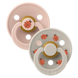 Set de 2 Tétines Bibs | Ladybug Blush