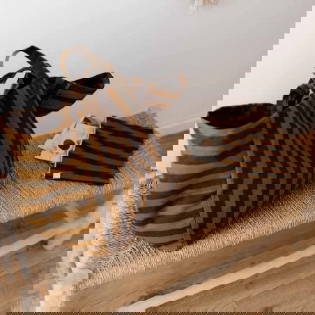 Sac Cabas Elisa | Rayures Cumin/Noir - Rose in April