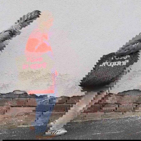 Sac Cabas Elisa | Graou olive avec logo - Rose in April