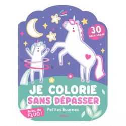 Coloriage sans dépasser | Petite licorne