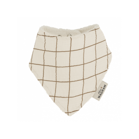 Bavoir bandana | Gaze Grands carreaux - Atelier wagram