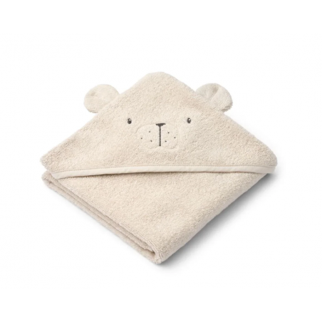 Petite cape de bain coton bio | Ours Polaire - Liewood