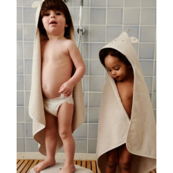 Petite cape de bain coton bio | Ours Polaire