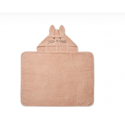 Serviette à capuche en coton bio | Lapin