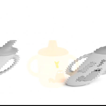 Tasse à bec silicone | Cats and dogs - Liewood