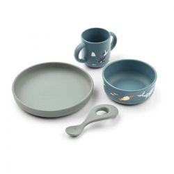 Box repas en silicone 4 pièces | Arctic sea - Ocean view