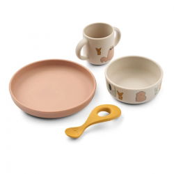 Box repas en silicone 4 pièces | Cats and dogs