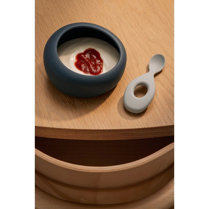 Bol avec cuillère Sparia | Bleu