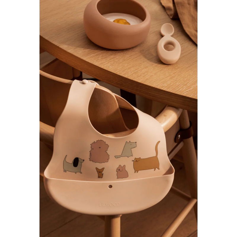 Lot de 2 bavoirs silicone | Cats and dogs