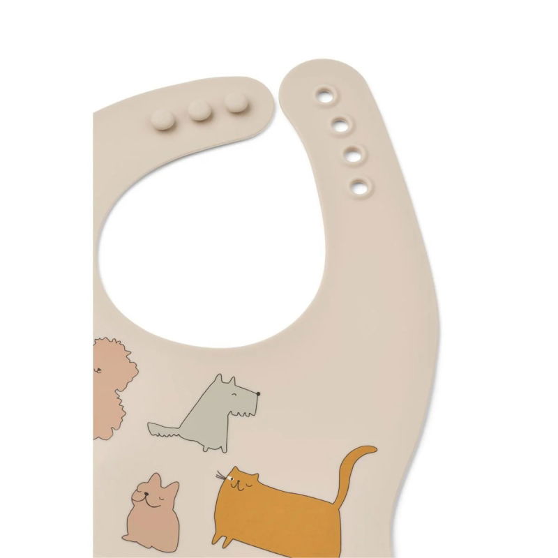 Lot de 2 bavoirs silicone | Cats and dogs