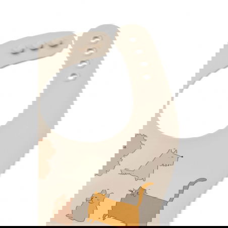 Lot de 2 bavoirs silicone | Cats and dogs - Liewood