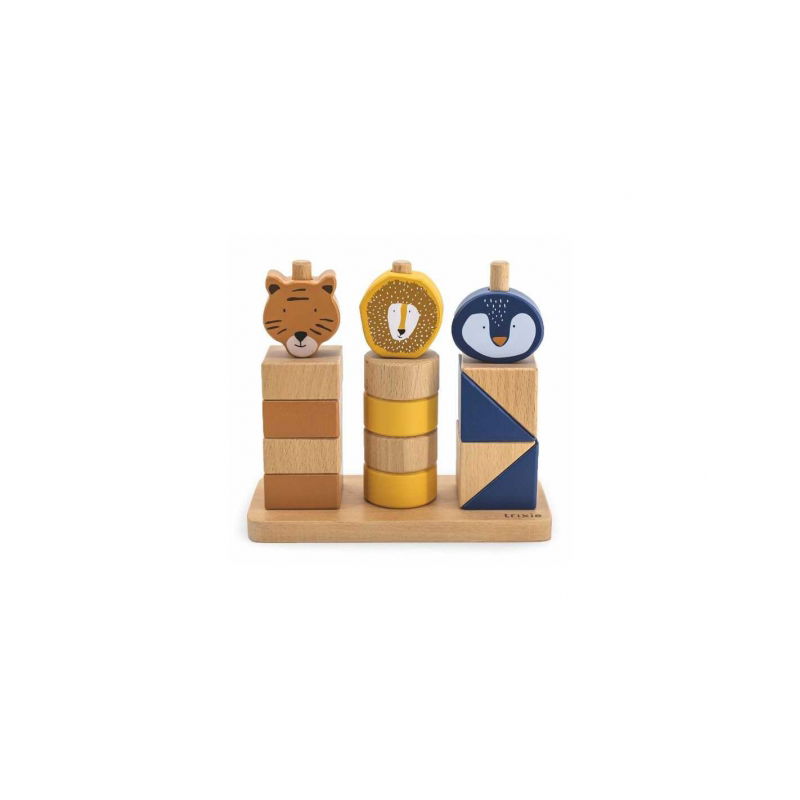 Blocs animaux à empiler en bois