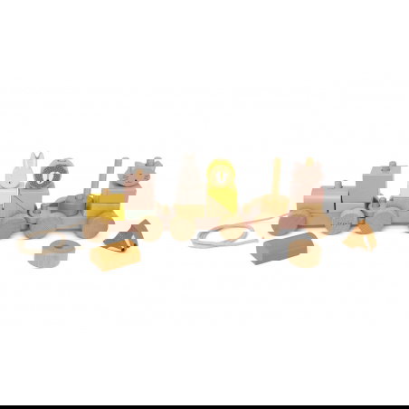 Train en bois animaux | Rose - Trixie