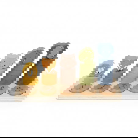 Puzzle à chiffres 1-5 en bois - Trixie