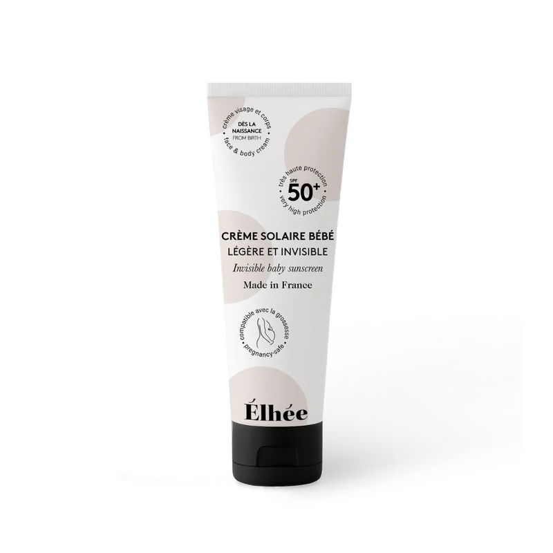 Crème solaire SPF 50+ | Bébé et femme enceinte - Elhée