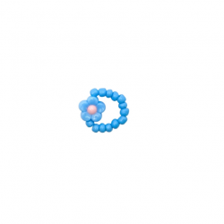 Bague fleurs | Bleu