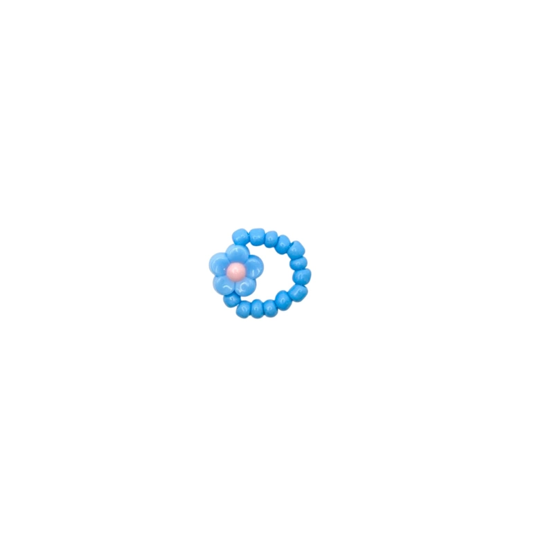 Bague fleurs | Bleu