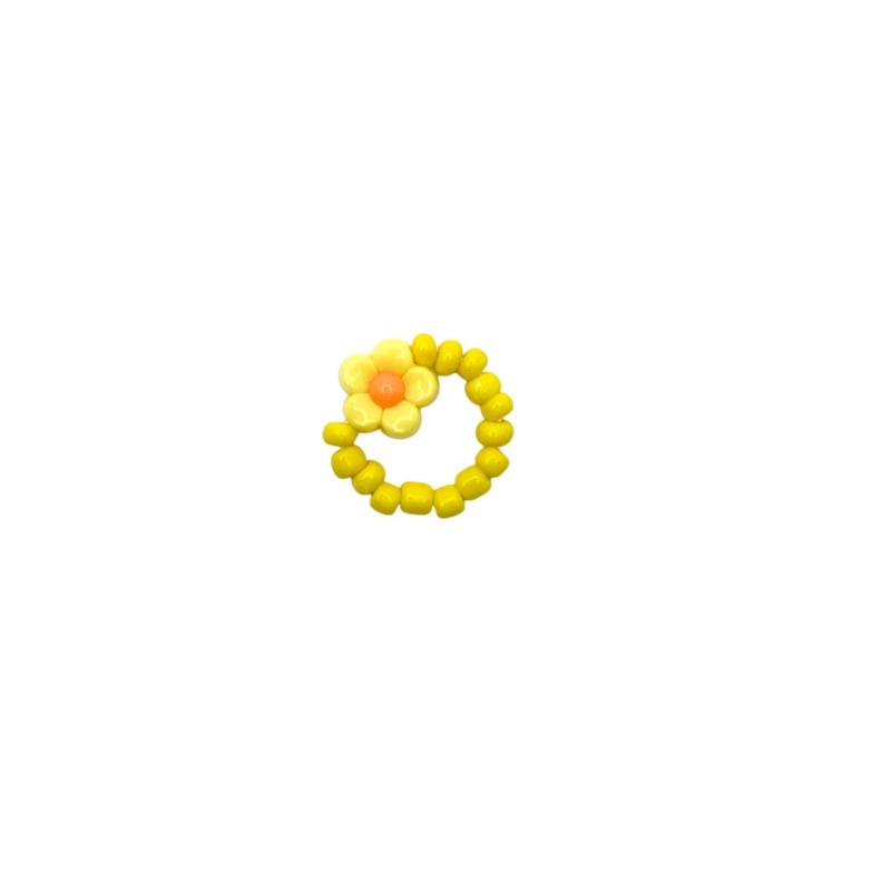 Bague fleurs | Jaune