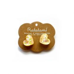 Boucles d'oreilles | Jaune