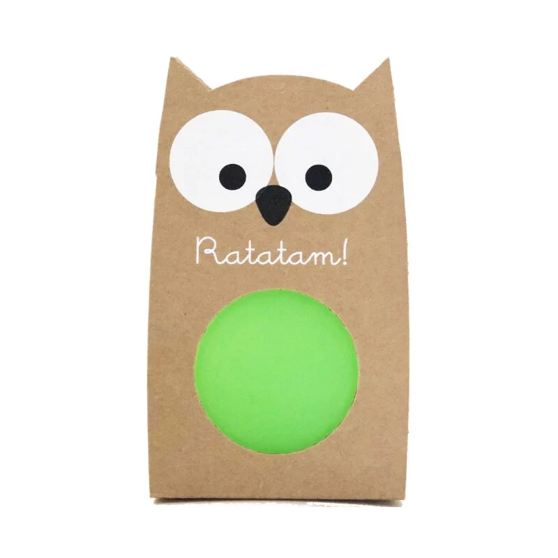 Balle rebondissante hibou | Vert