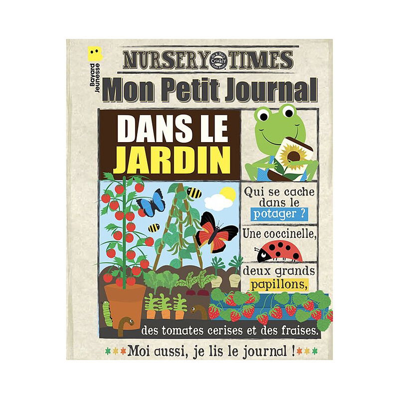 Journal bébé tissu | Dans le jardin