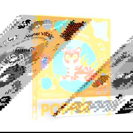 Super Stickers | Animaux sauvages - Poppik