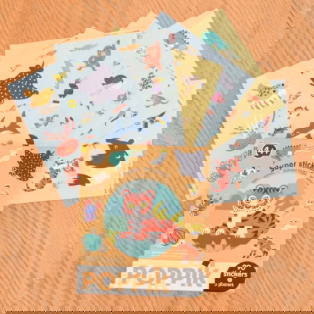 Super Stickers | Animaux sauvages - Poppik