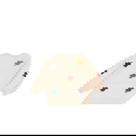 Sweat Lou terry | Multi coeurs - Konges Slojd