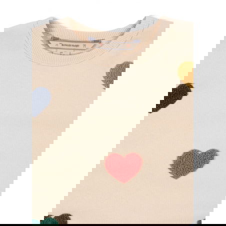 Sweat Lou terry | Multi coeurs - Konges Slojd