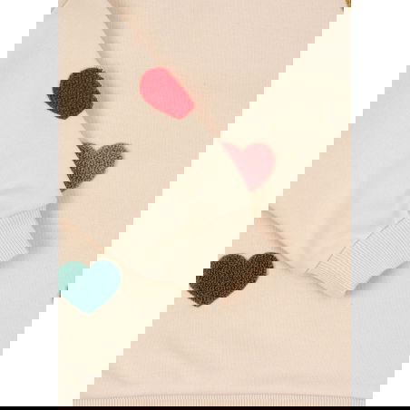 Sweat Lou terry | Multi coeurs - Konges Slojd