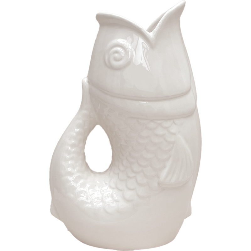 Vase céramique Poisson XXL | Blanc