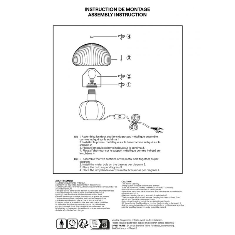 Lampe Madeleine | Moka