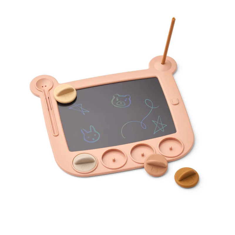 Tablette à dessin ours Venzora | Rose