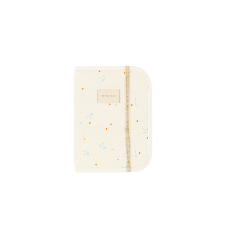 Protège carnet de santé Nid d'abeilles | Orange cherries - Nobodinoz