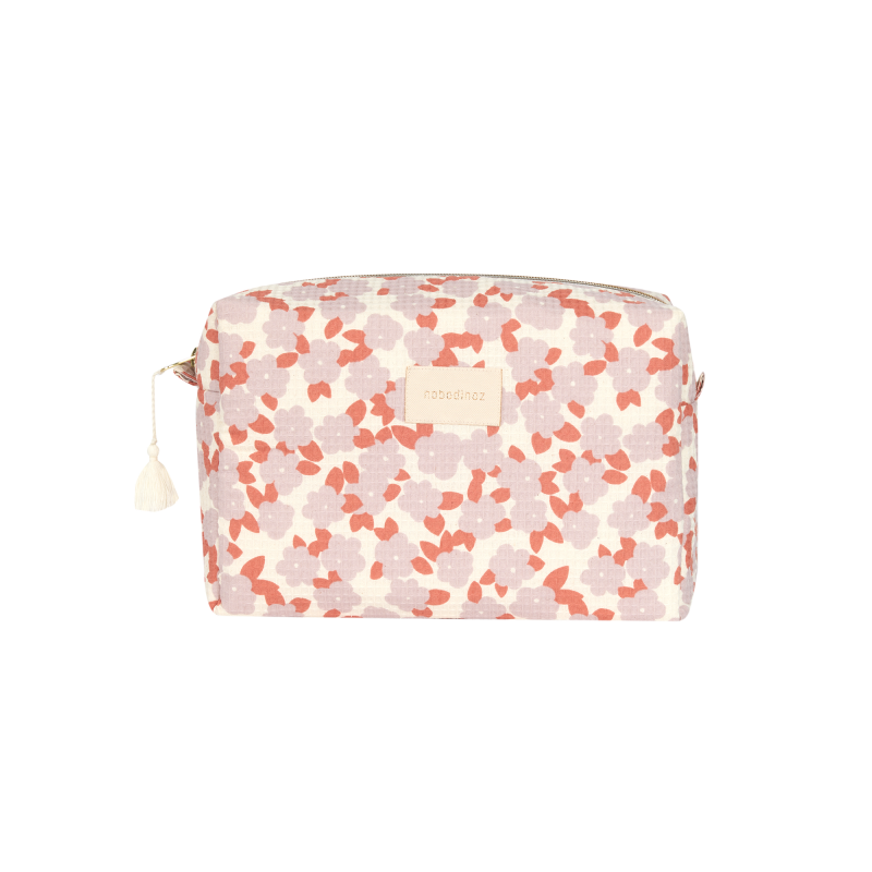 Trousse de toilette en nid d'abeilles | Mauve sakura