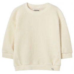 Pull en velours Kelly | Ecru