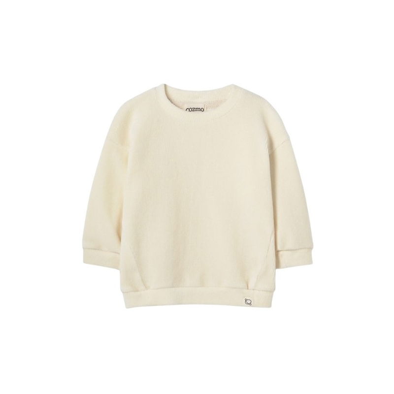 Pull en velours Kelly | Ecru
