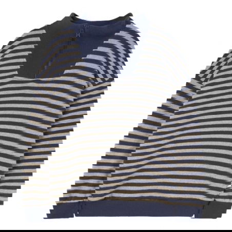 Pull en maille Alexis | Rayé Bleu - Cozmo