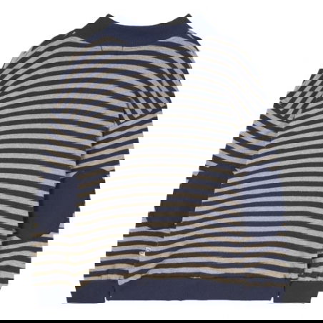 Pull en maille Alexis | Rayé Bleu - Cozmo