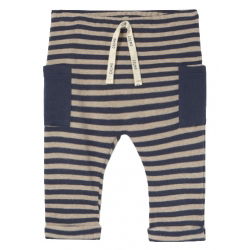 Pantalon en maille Nilo | Rayé Bleu