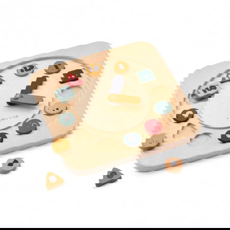 Horloge en bois d'activités - Liewood