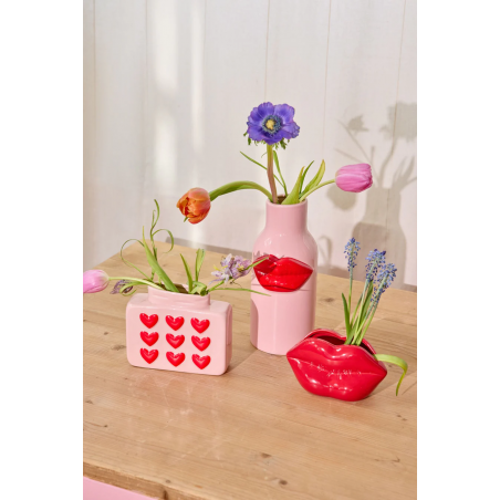 Vase lèvre | Rouge - Rice