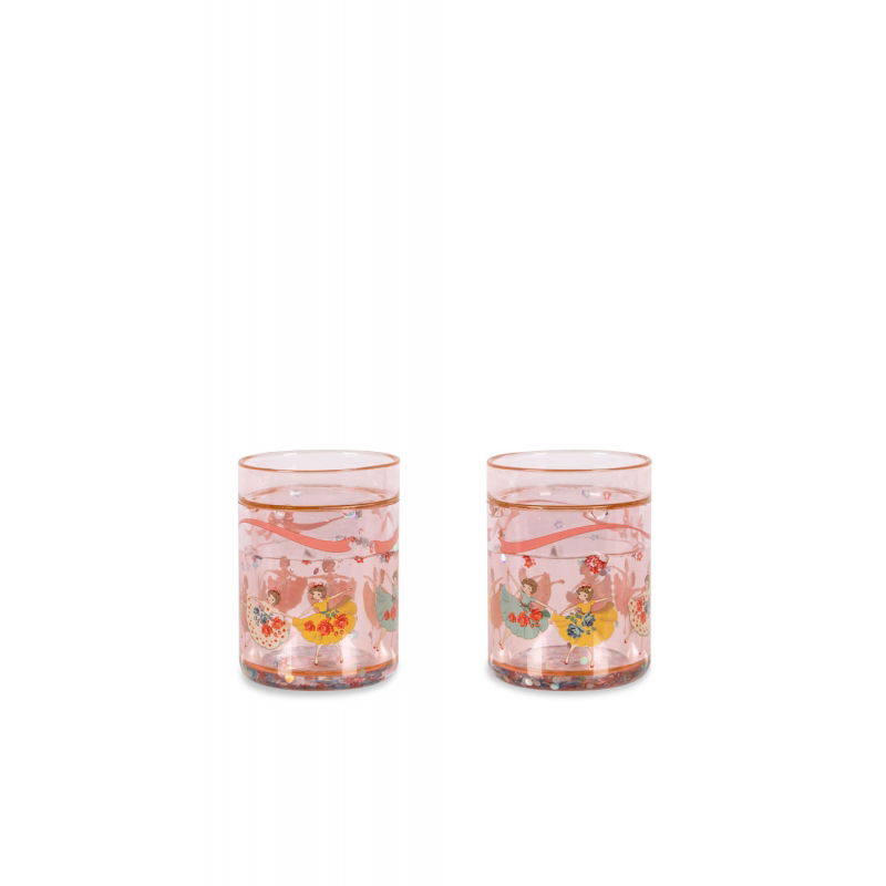Lot de 2 verres à paillettes | Tip top twinkle