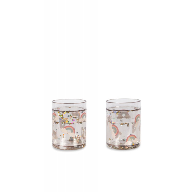 Lot de 2 verres à paillettes | Rainbow